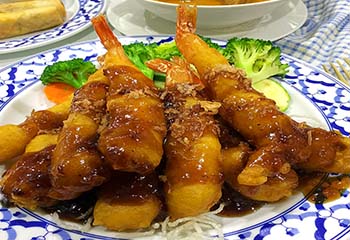 Crispy King Prawn in Tamarind Sauce 